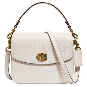 Coach Cassie Chalk Polished Pebbled Leather Crossbody 19